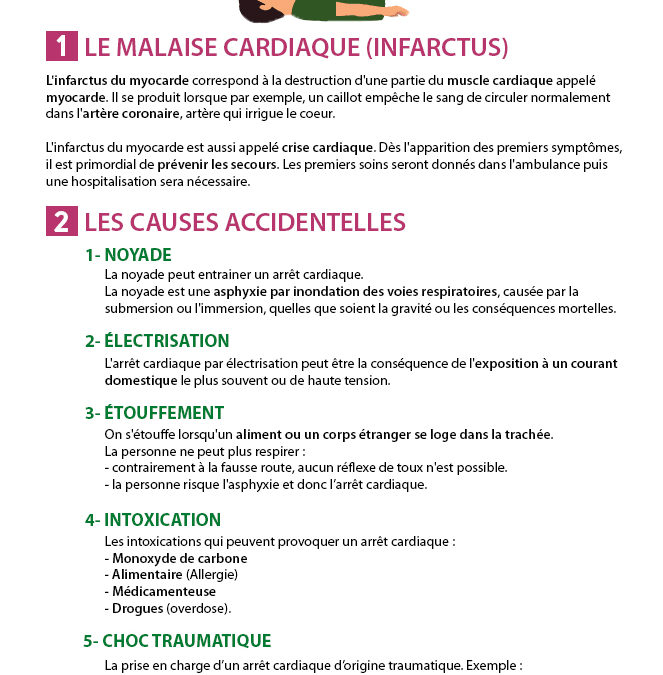 Les causes de l’arrêt cardiaque