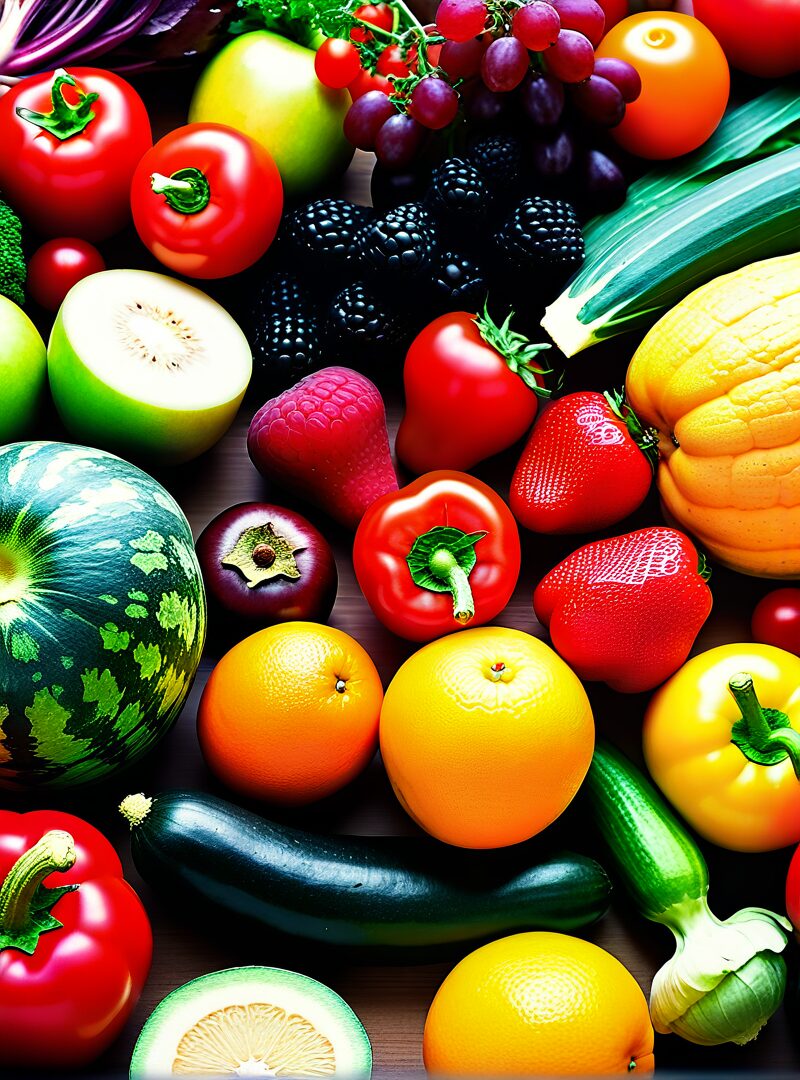 Fruits et légumes frais pour une alimentation équilibrée et la prévention des maladies cardiovasculaires